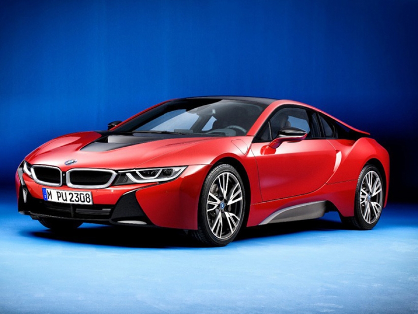 BMW sorprende con el i8 Protonic Red Edition