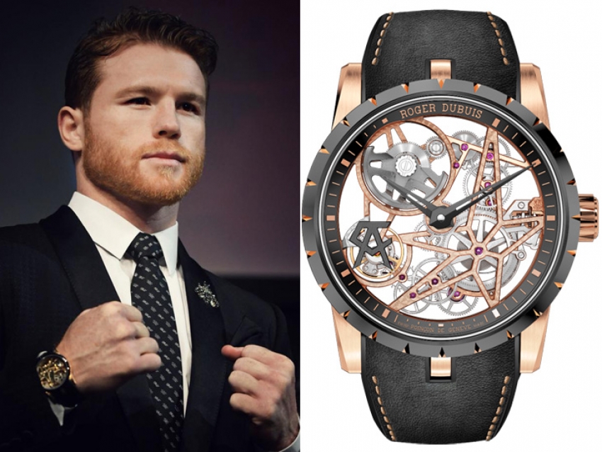 Roger Dubuis se sube al ring junto a Canelo Alvarez