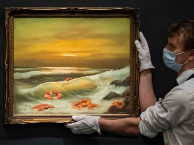 Banksy dona tres cuadros por un valor de US$ 1.500.000 dólares