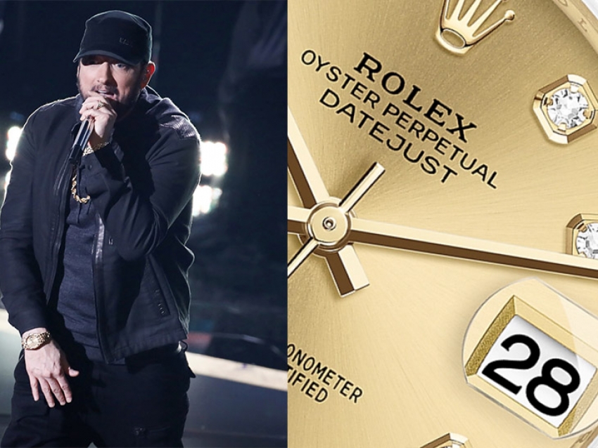 Eminen y su lujoso Rolex en los premios Oscar