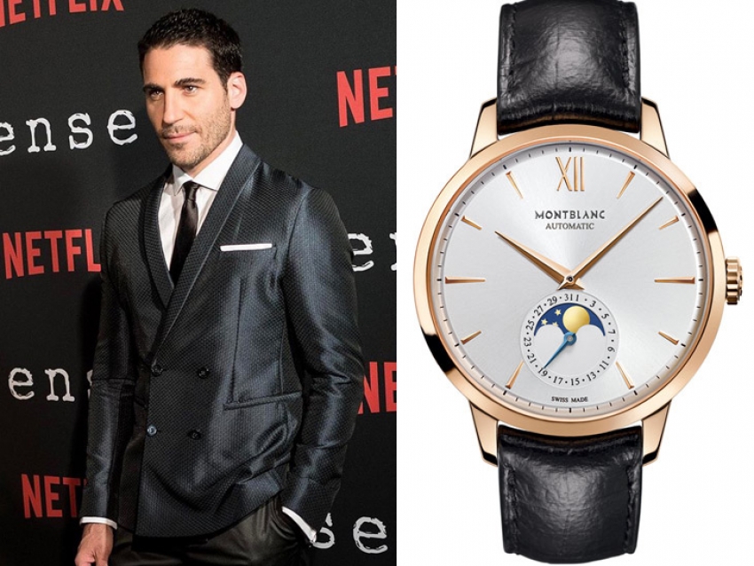 Miguel Ángel Silvestre con Montblanc en la premiere de Sense8