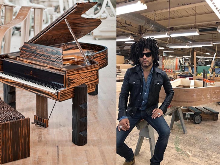 Lenny Kravitz y Steinway &amp; Sons crean un piano de US$ 500.000 dólares